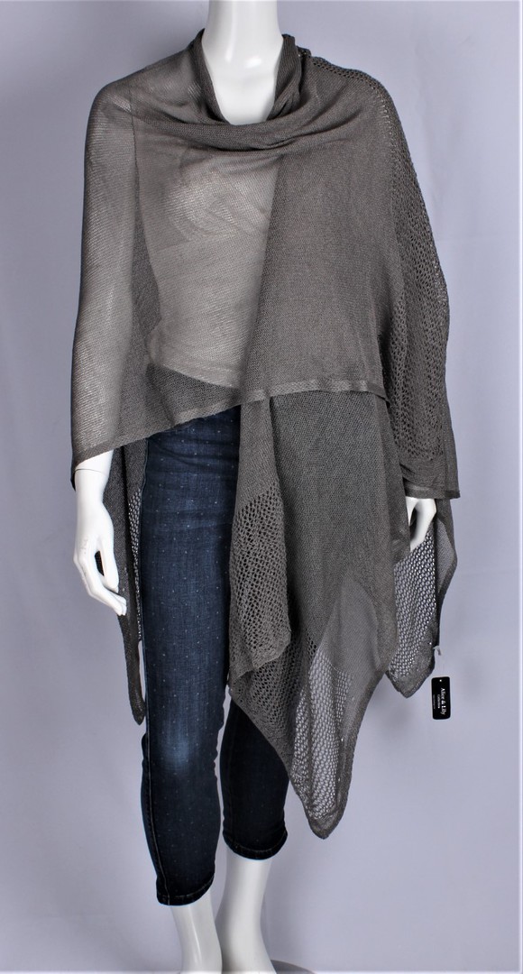 Alice&Lily viscose lacey wrap grey Style: SC/4641GRY image 0